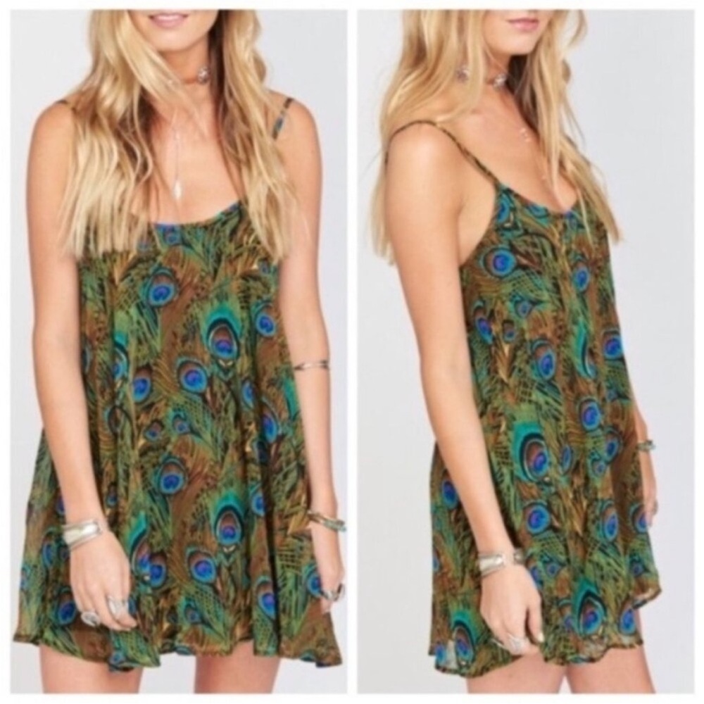 Show Me Your MuMu Peacock Dress - M